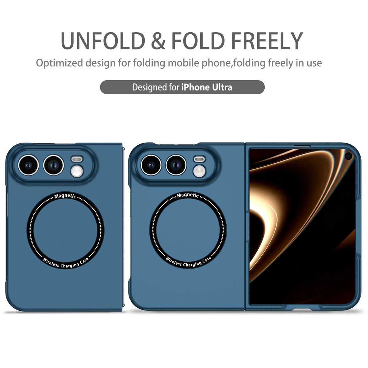 iPhone Duo Magnetic Ring Case [Navy]
