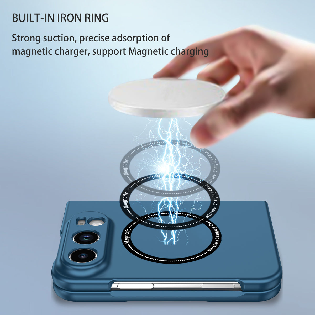 iPhone Duo Magnetic Ring Case [Navy]