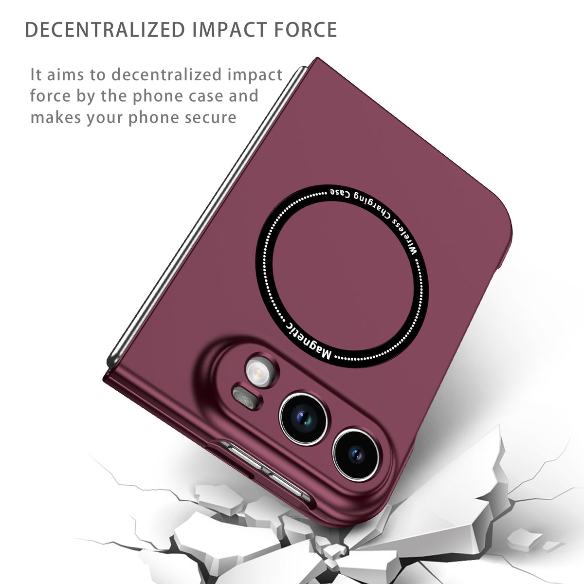 iPhone Duo Magnetic Ring Case [Purple]