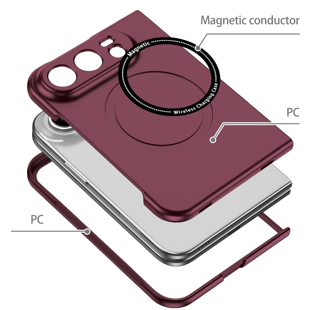 iPhone Duo Magnetic Ring Case [Purple]