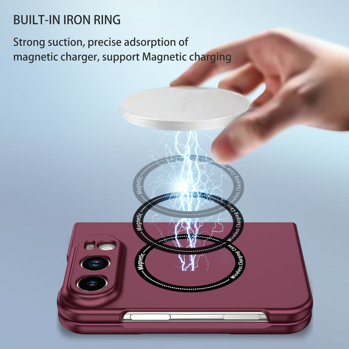 iPhone Duo Magnetic Ring Case [Purple]