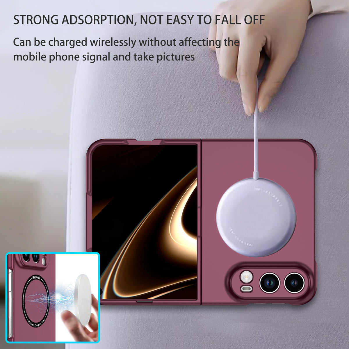 iPhone Duo Magnetic Ring Case [Purple]