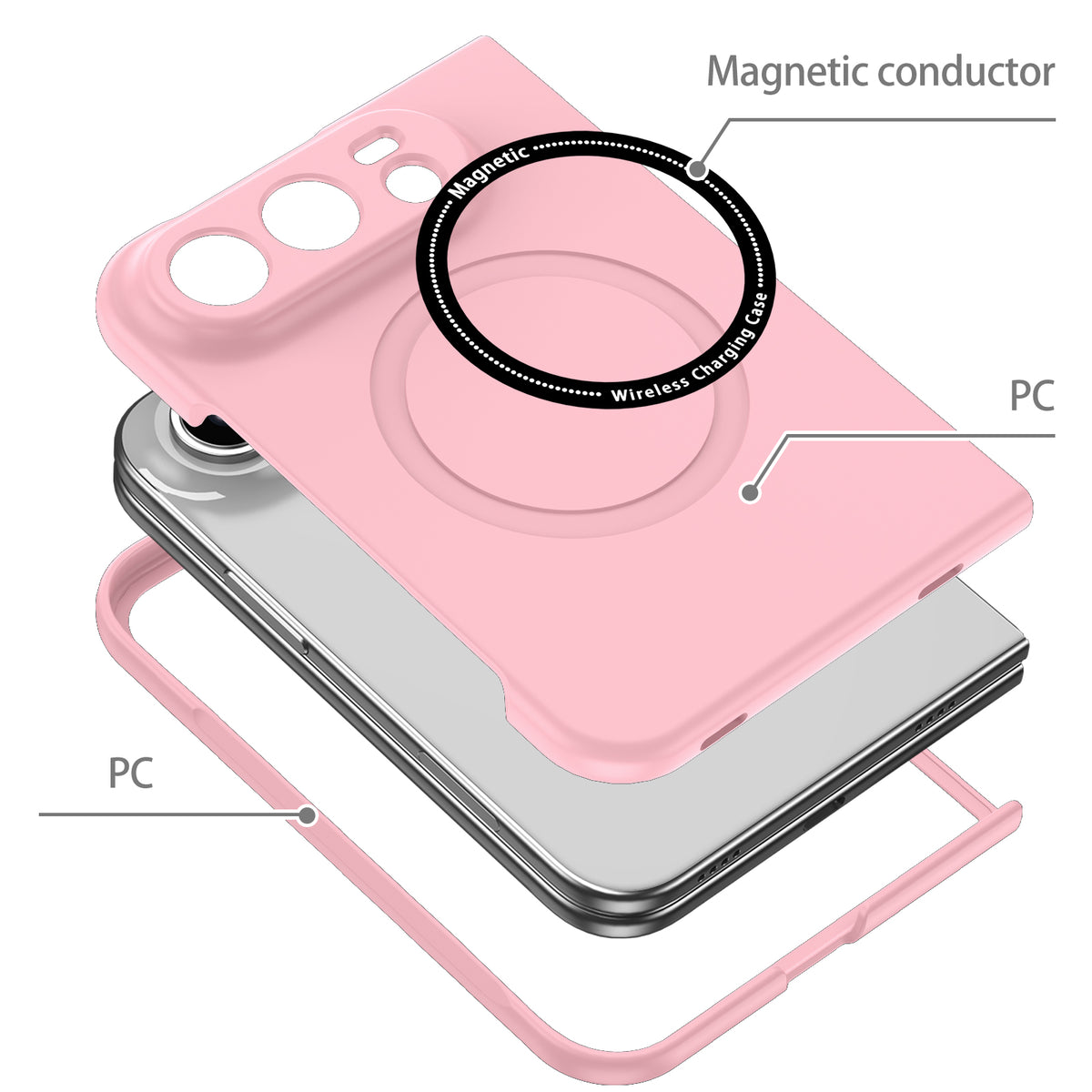 iPhone Duo Magnetic Ring Case [Pink]