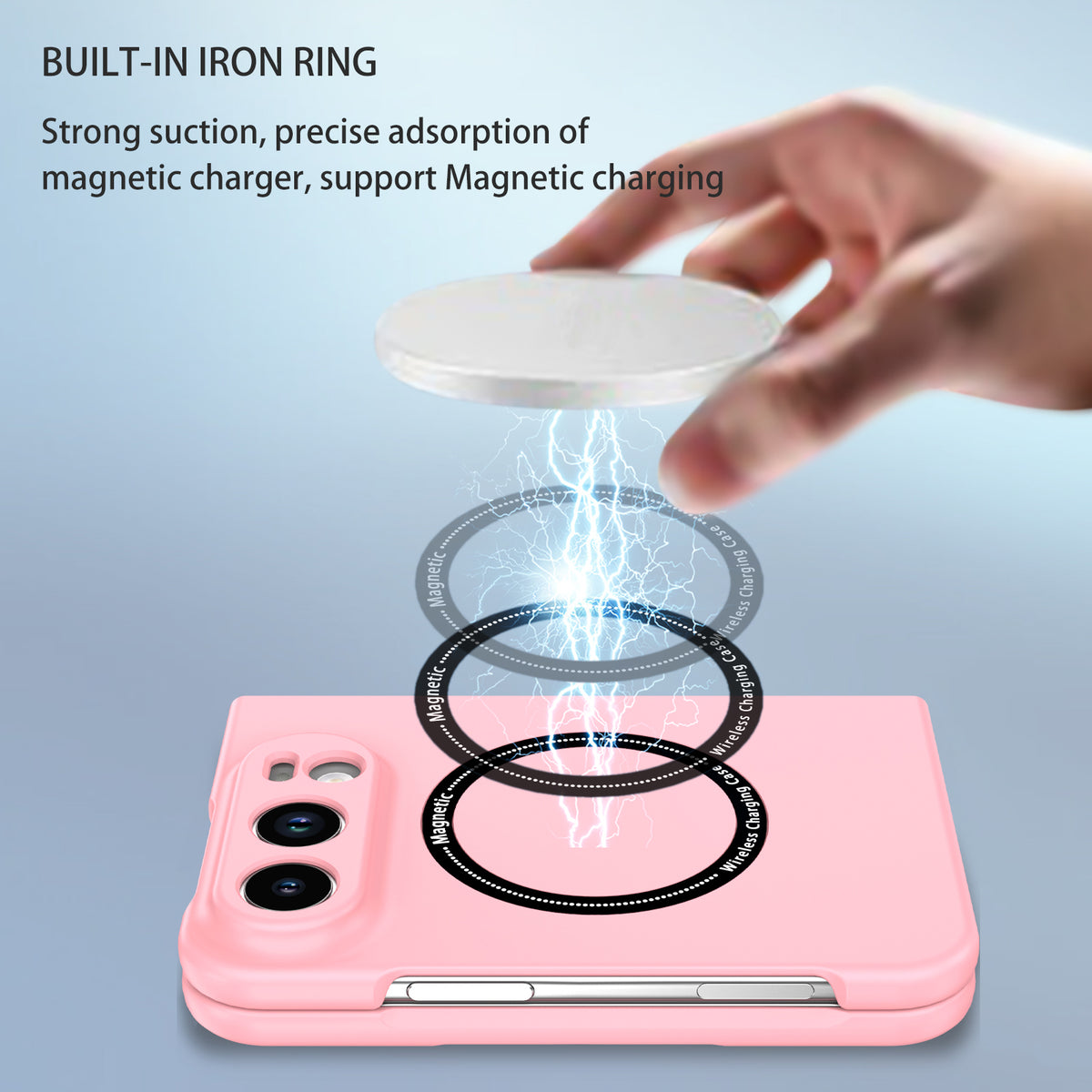 iPhone Duo Magnetic Ring Case [Pink]
