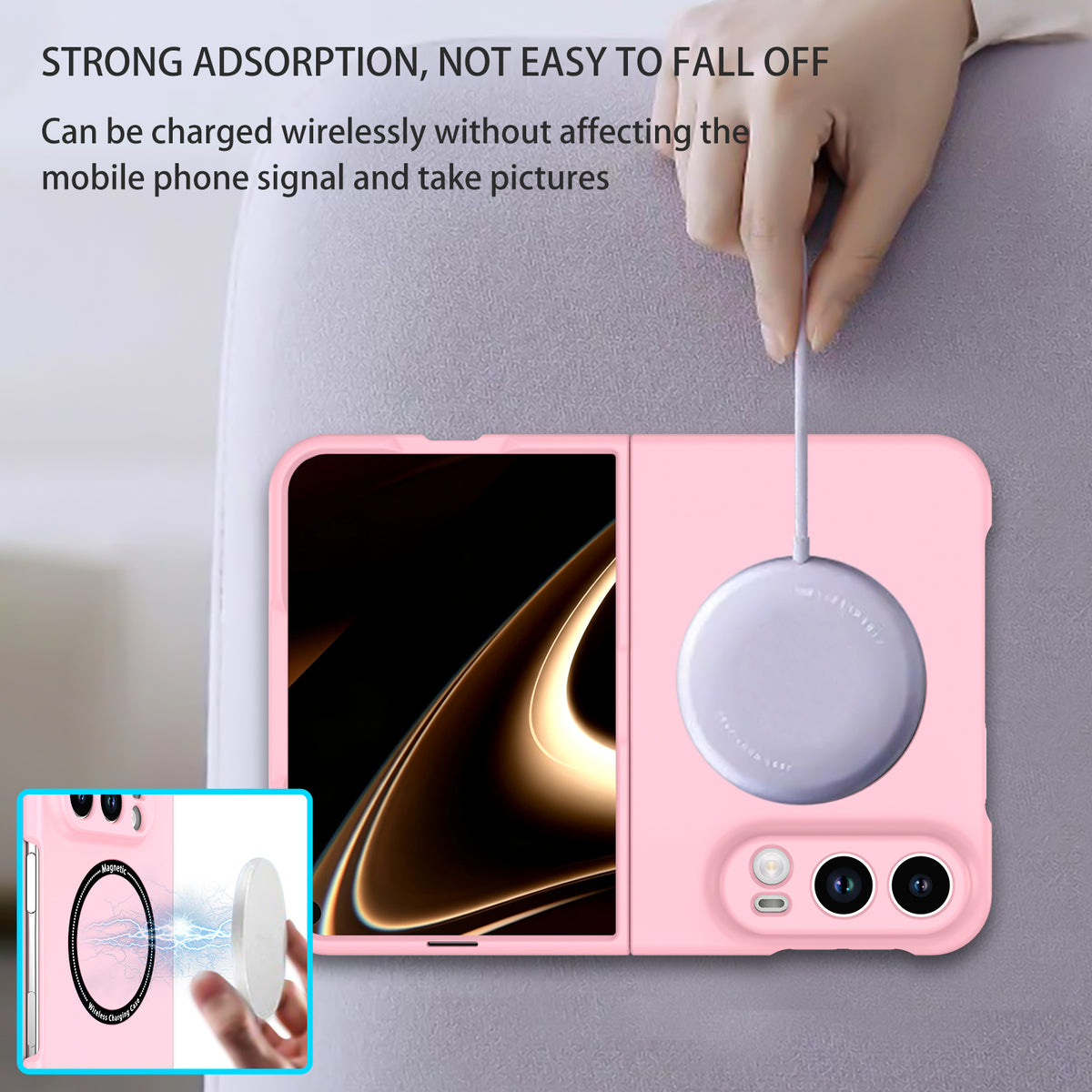 iPhone Duo Magnetic Ring Case [Pink]