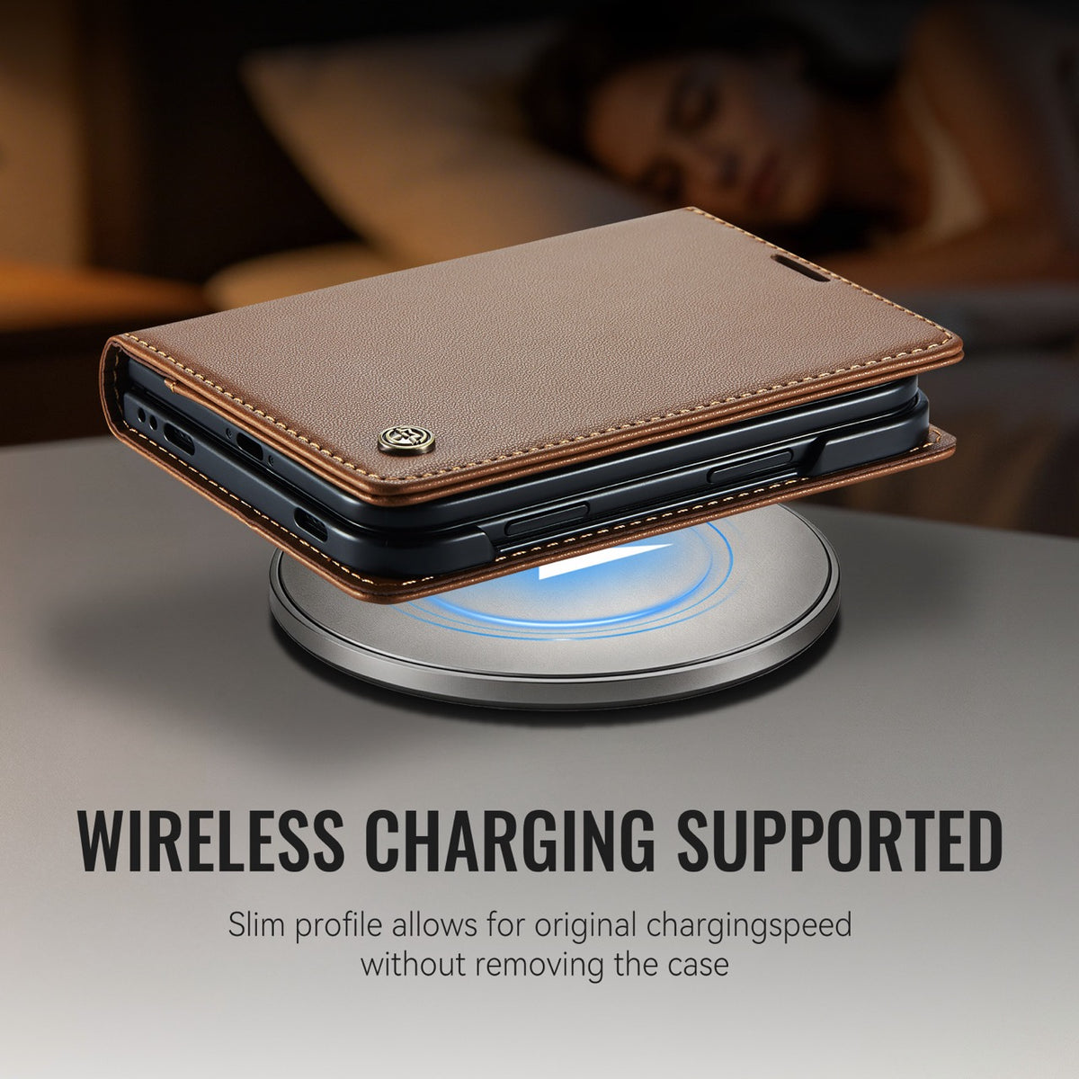 iPhone Duo CaseMe Retro Wallet Case [Brown]
