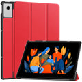 KST Tri-fold PU Leather Case for Lenovo Idea Tab Plus (12.1-inch, 2025, TB361FU) [Red] - Red
