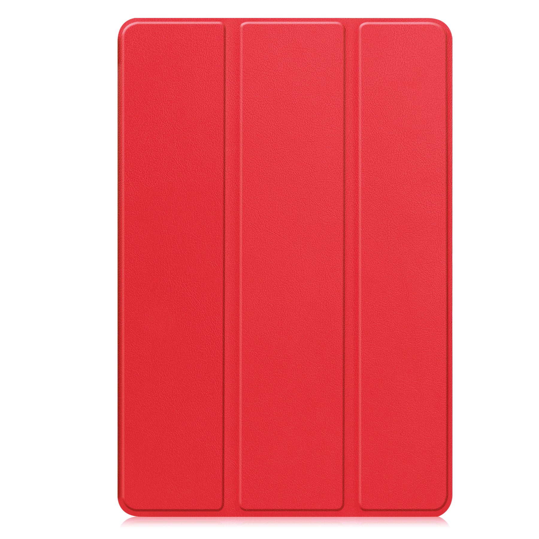 KST Tri-fold PU Leather Case for Lenovo Idea Tab Plus (12.1-inch, 2025, TB361FU) [Red]
