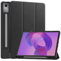 Lenovo Idea Tab Pro 12.7 TB373FU X620 Tri Fold Pen Holder Case [Black] - Black