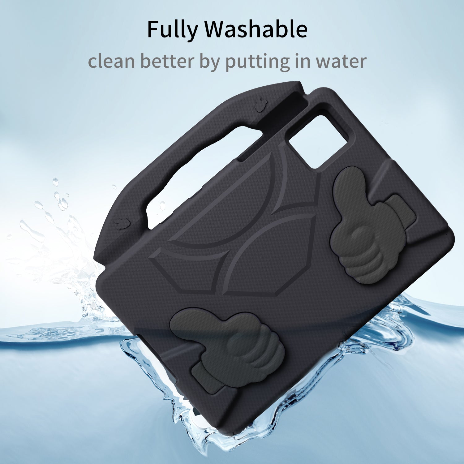 Lenovo Idea Tab 11 (11-inch, 2025, TB336FU) Kids EVA Shockproof Thumb Stand Case (Black)