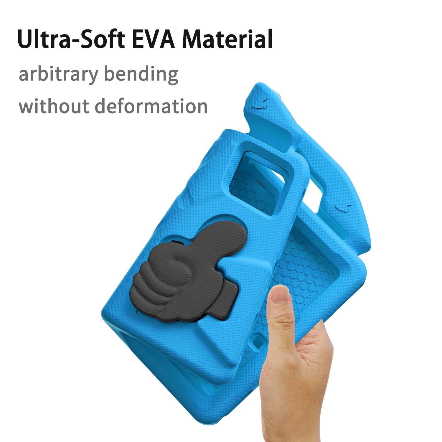 Lenovo Idea Tab 11 (11-inch, 2025, TB336FU) Kids EVA Shockproof Thumb Stand Case (Blue)