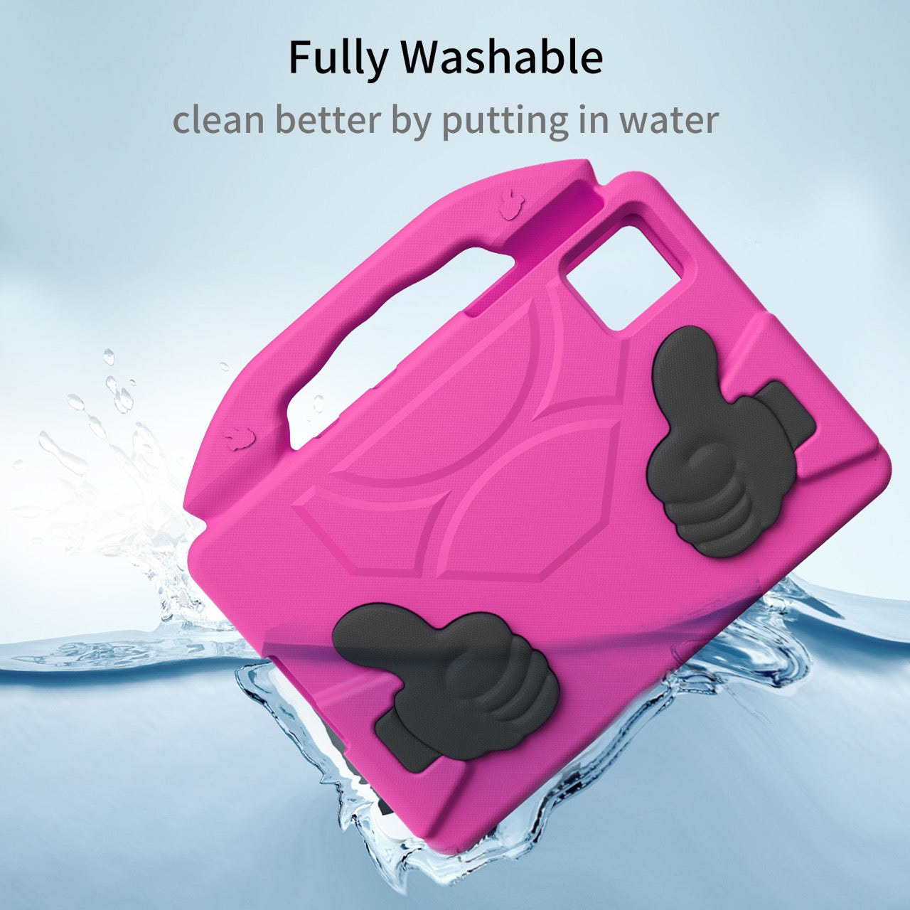 Lenovo Idea Tab 11 (11-inch, 2025, TB336FU) Kids EVA Shockproof Thumb Stand Case (Rose)
