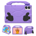 Lenovo Idea Tab Plus 12.1 2025 TB361FU Kids EVA Shockproof Thumb Stand Case (Purple) - Purple
