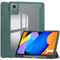 Smart Acrylic Tri-Fold Case with Pen Slot for Lenovo Idea Tab 11 (11-inch 2025) [Teal] - Teal