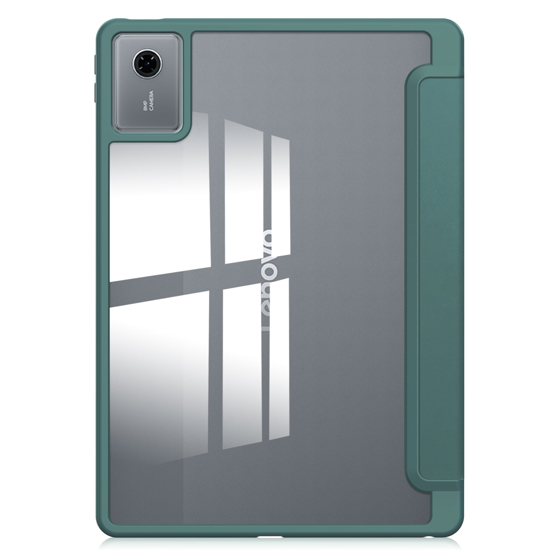 Smart Acrylic Tri-Fold Case with Pen Slot for Lenovo Idea Tab 11 (11-inch 2025) [Teal]