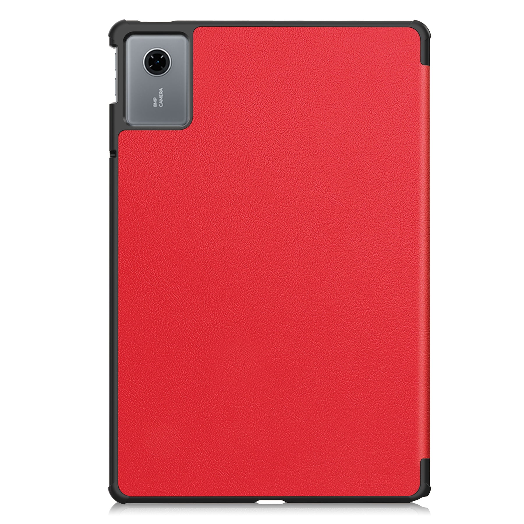KST Tri-fold PU Leather Case for Lenovo Idea Tab 11 (11-inch, 2025, TB336FU) [Red]