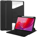 360° Rotating Keyboard Case for Lenovo Tab M11 TB330FU – Detachable Keyboard with Pencil Holder  [Black] - Black
