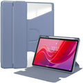 Rotating Acrylic Back PU Leather Case for Lenovo Tab M11 TB330FU with Pencil Holder [Lavender] - Lavender