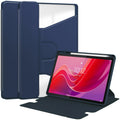 Rotating Acrylic Back PU Leather Case for Lenovo Tab M11 TB330FU with Pencil Holder [Navy] - Navy
