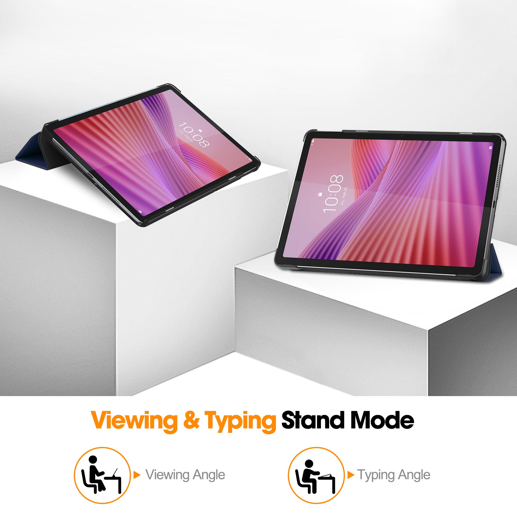 Lenovo Tab 10.1" 2025 TB311 KST Tri-Fold Case (Navy)