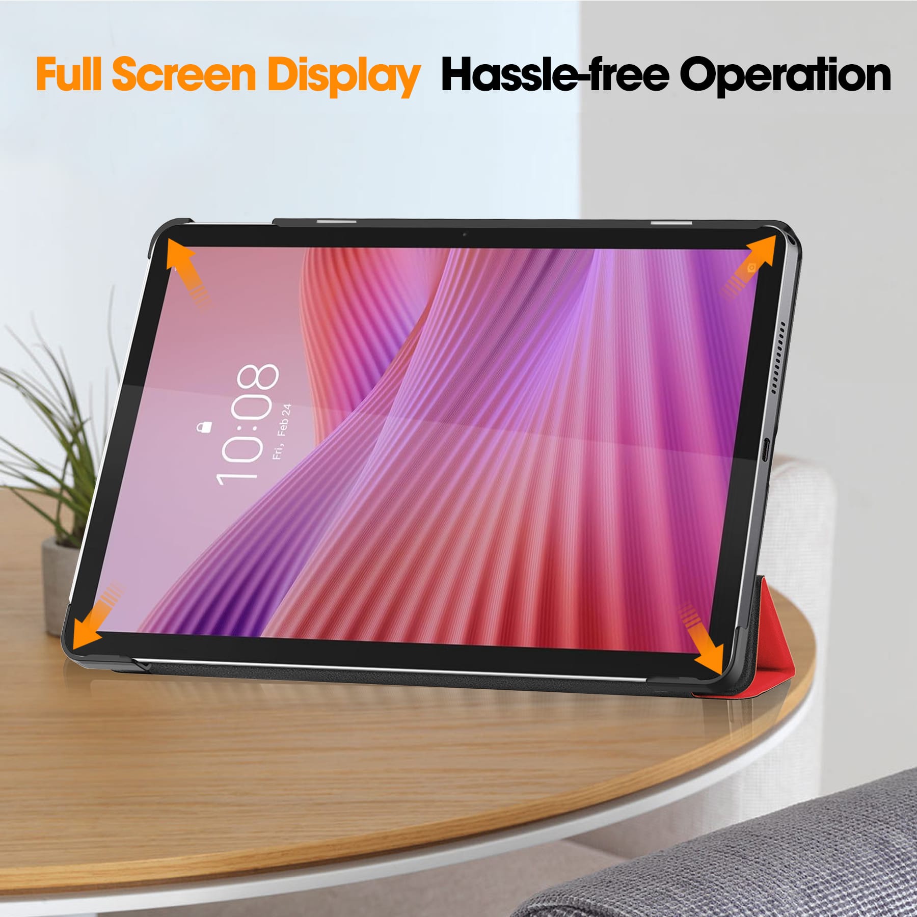 Lenovo Tab 10.1" 2025 TB311 KST Tri-Fold Case (Red)