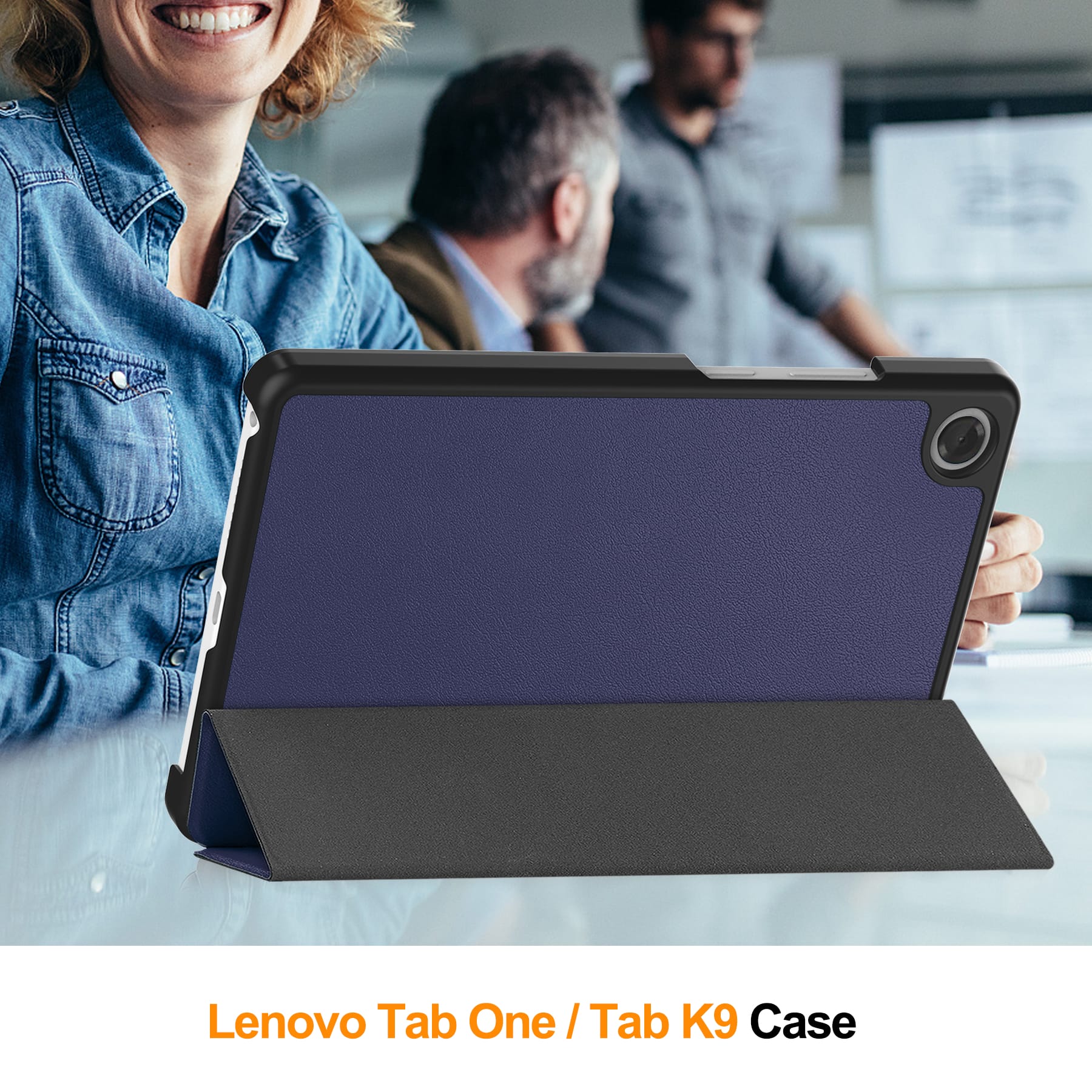 Lenovo Tab One 8.7" KST Tri-Fold Case (Navy)