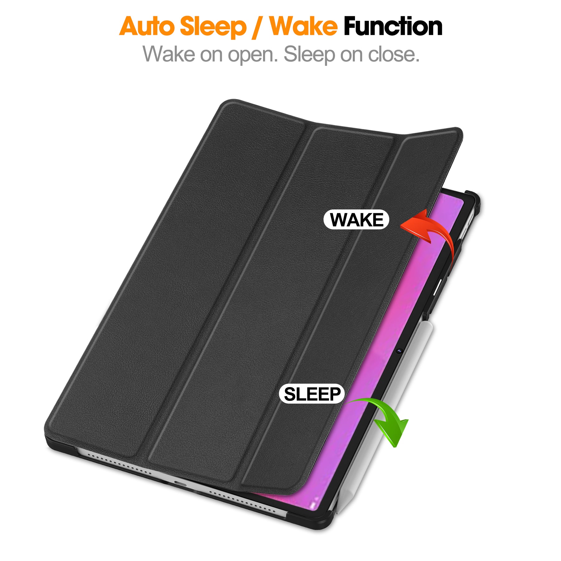 Lenovo Yoga Tab Plus 12.7 TB520 Tri-Fold Case [Black]