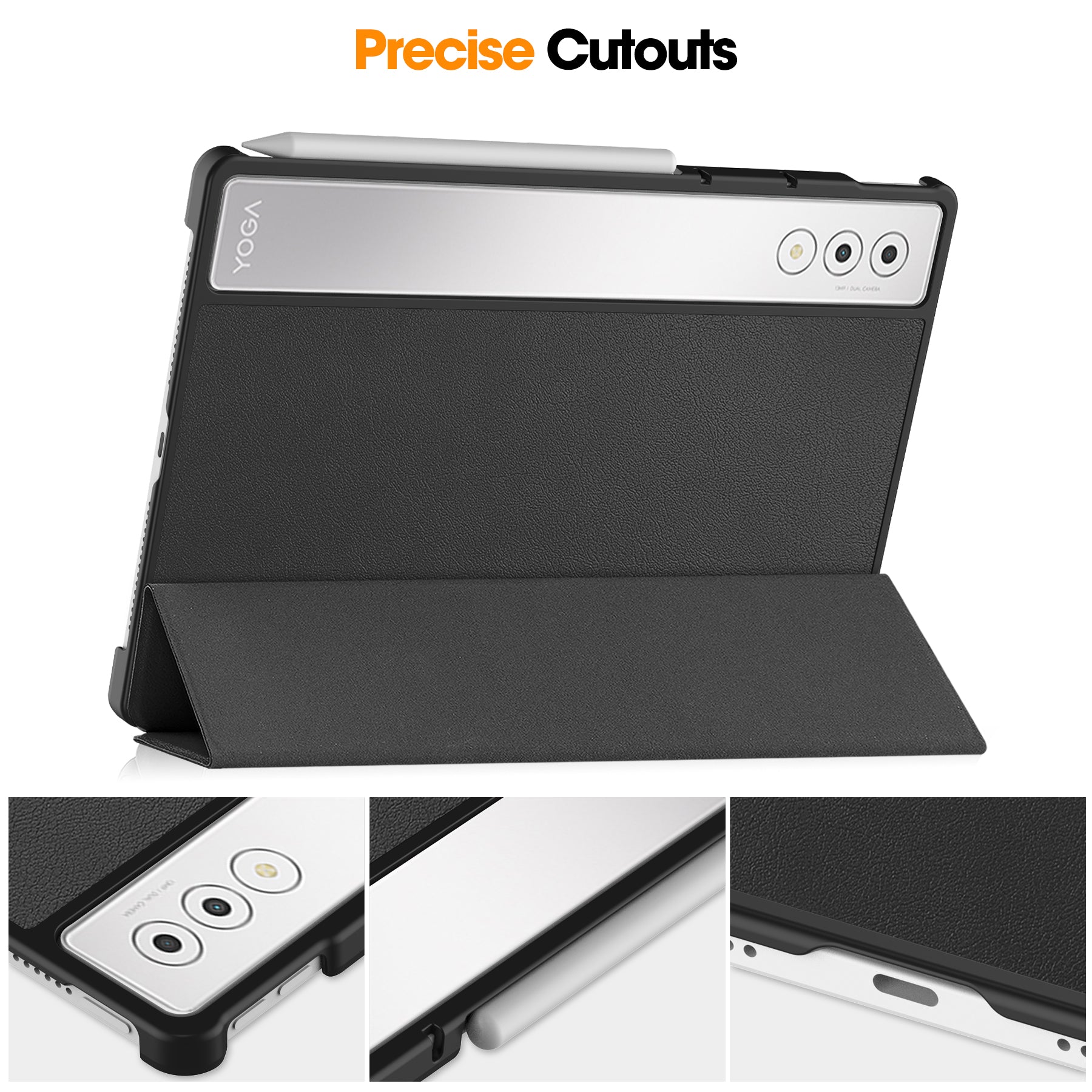 Lenovo Yoga Tab Plus 12.7 TB520 Tri-Fold Case [Black]