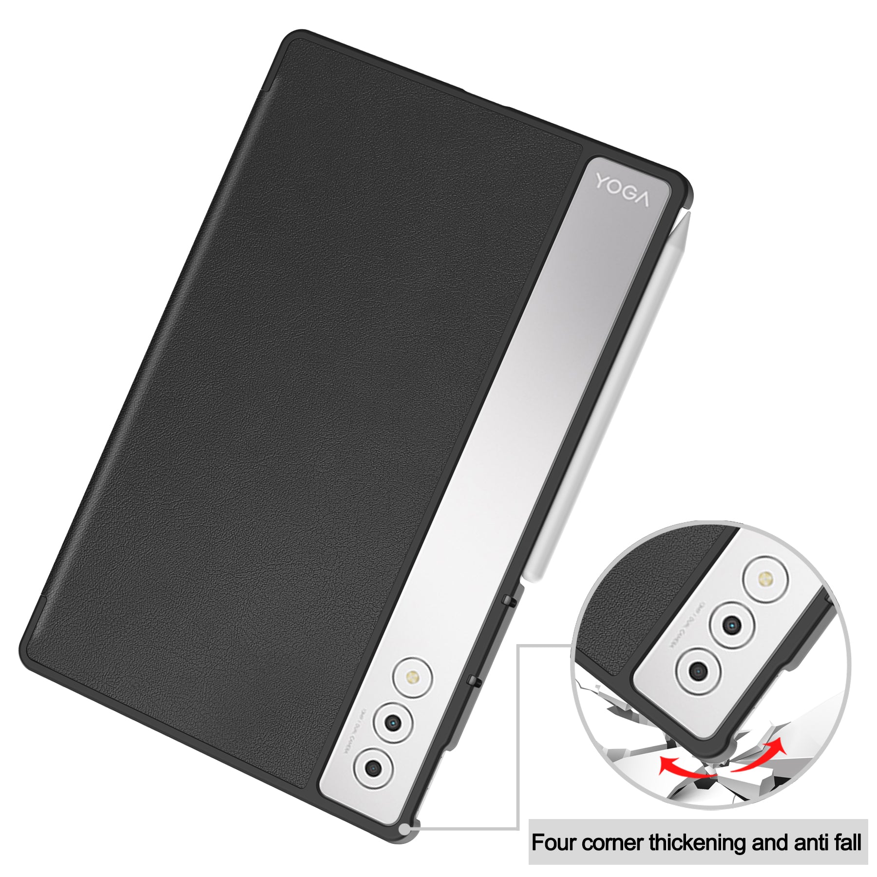 Lenovo Yoga Tab Plus 12.7 TB520 Tri-Fold Case [Black]