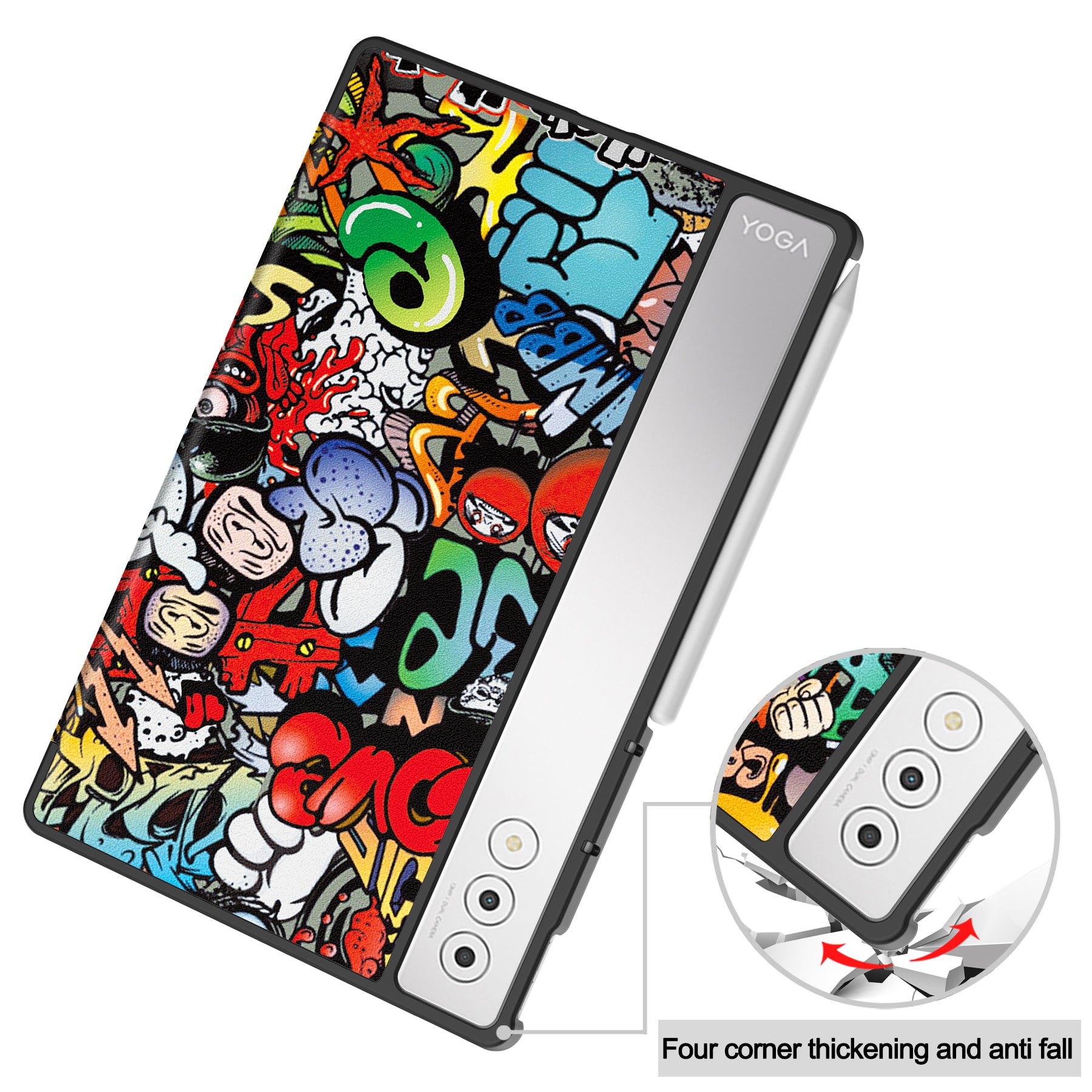 Lenovo Yoga Tab Plus 12.7 TB520 Designer Tri-Fold Case [LazyCat]