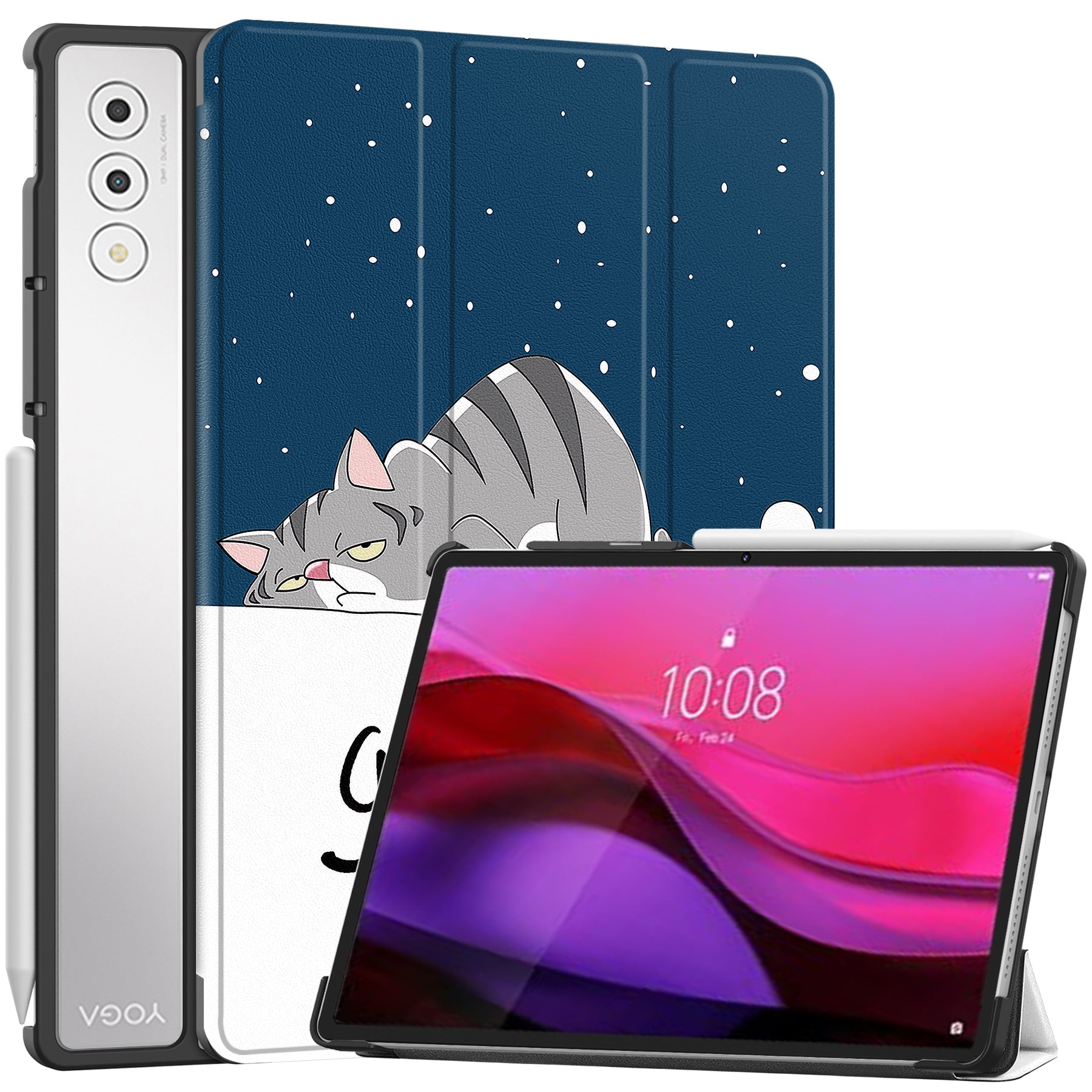 Lenovo Yoga Tab Plus 12.7 TB520 Designer Tri-Fold Case [Graffiti]