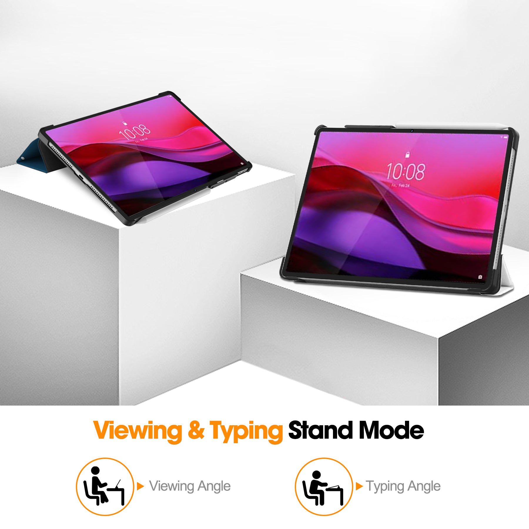 Lenovo Yoga Tab Plus 12.7 TB520 Designer Tri-Fold Case [Graffiti]