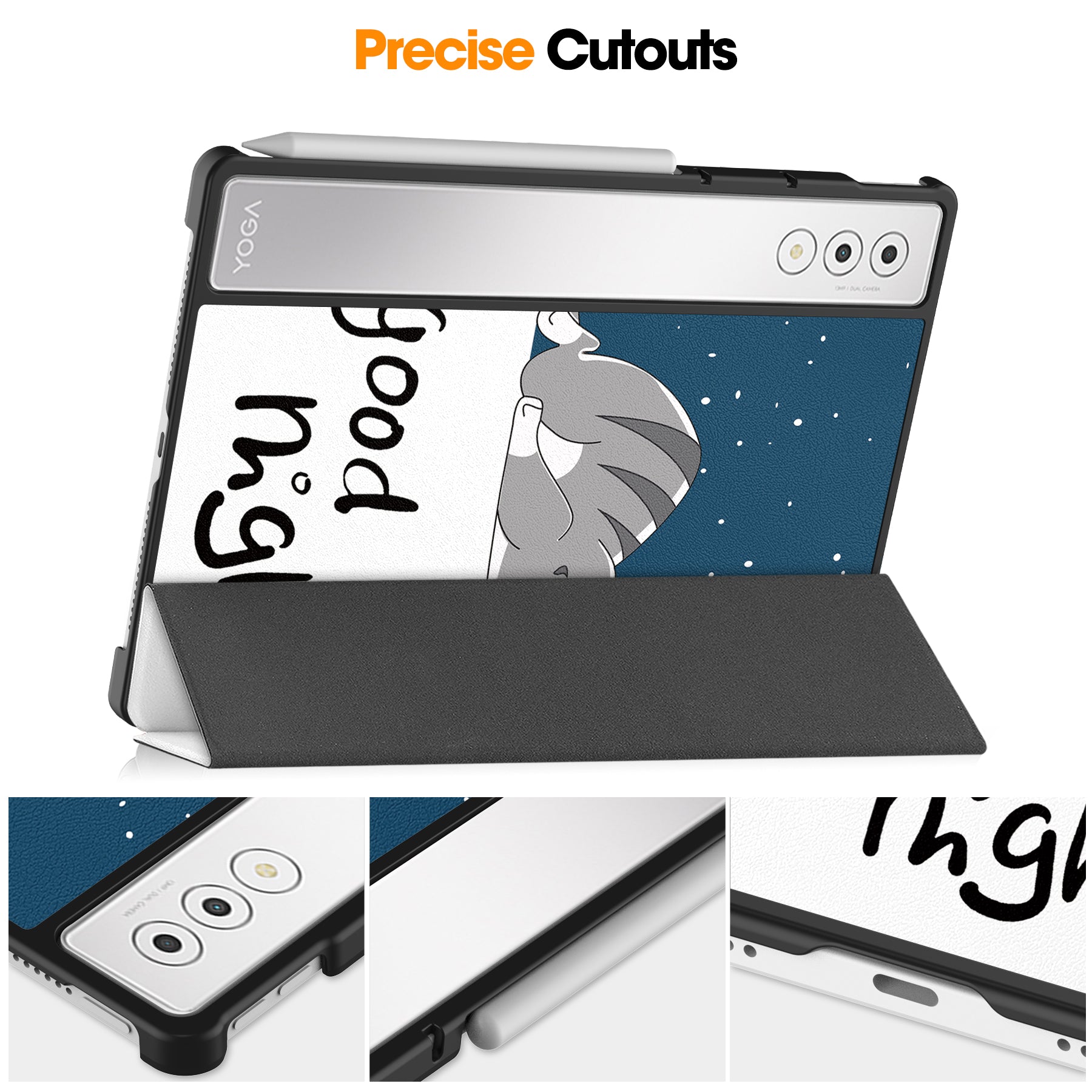 Lenovo Yoga Tab Plus 12.7 TB520 Designer Tri-Fold Case [Graffiti]