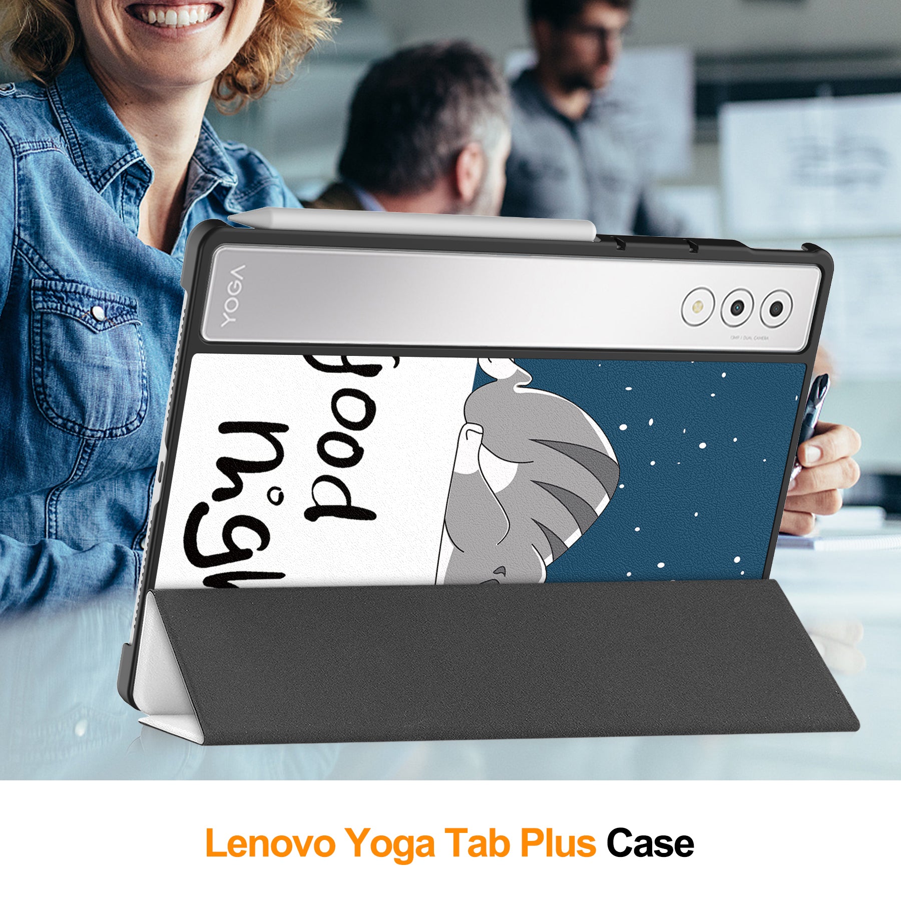 Lenovo Yoga Tab Plus 12.7 TB520 Designer Tri-Fold Case [Graffiti]