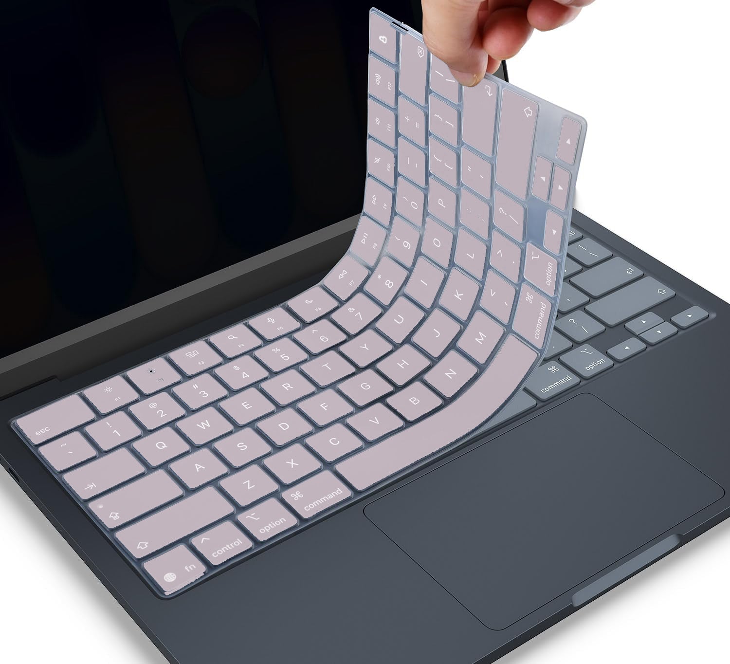 MacBook Neo 13“ (A18 Pro, 2026) Keyboard Cover Skin - Non-Touch ID [Blush]
