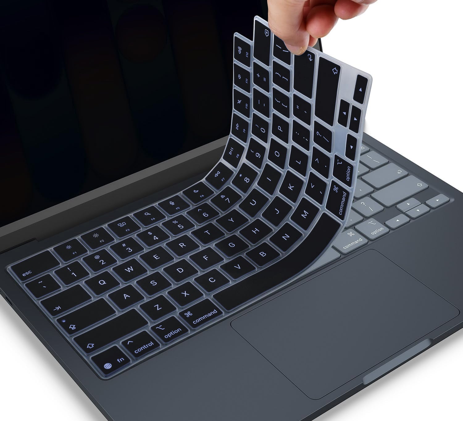 MacBook Neo 13“ (A18 Pro, 2026) Keyboard Cover Skin - Touch ID [Black]