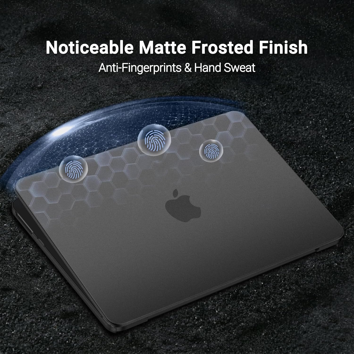 MacBook Neo (A18 Pro, 2026) Matte Protective Case - Snap-On Hard Shell [Black]