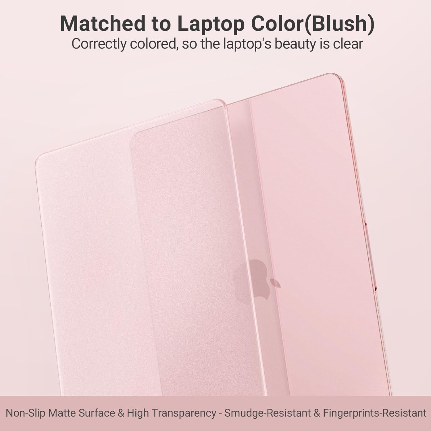 MacBook Neo (A18 Pro, 2026) Matte Protective Case - Snap-On Hard Shell [Blush]