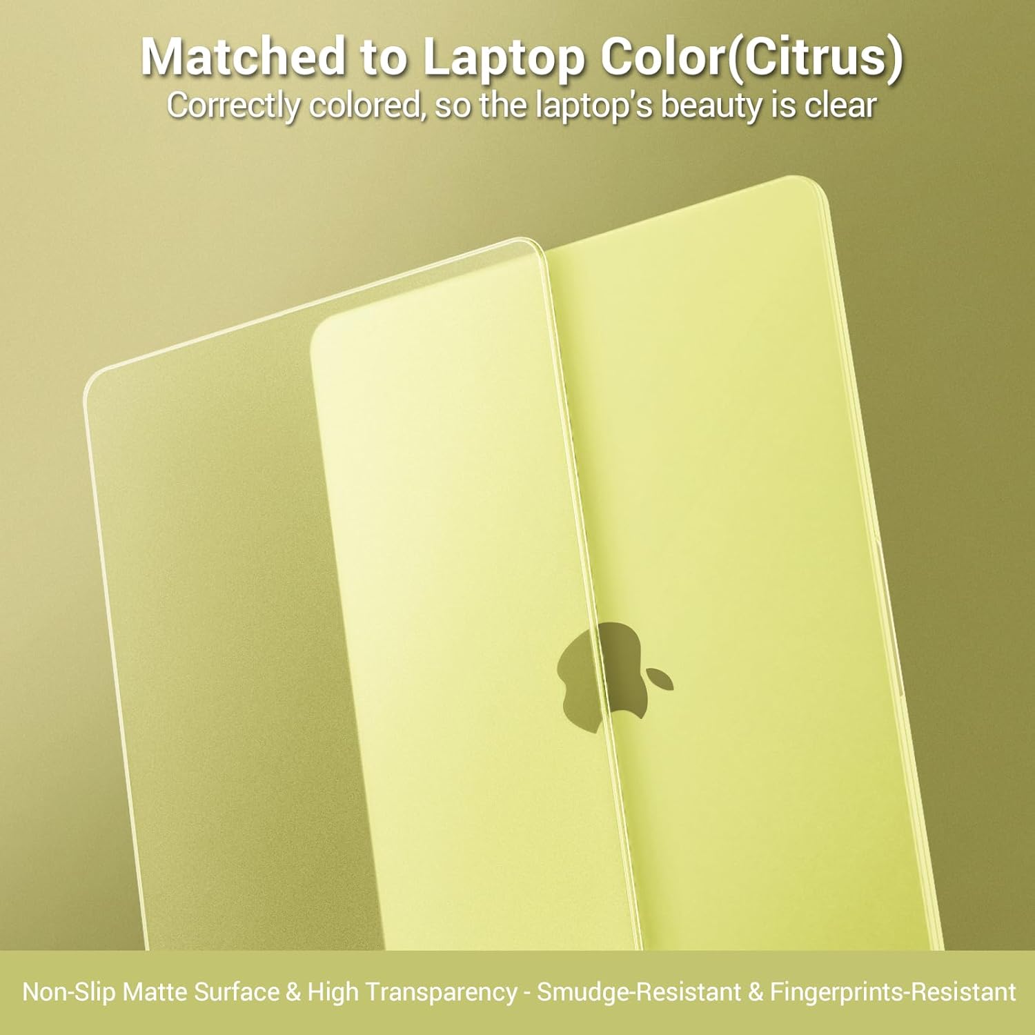 MacBook Neo (A18 Pro, 2026) Matte Protective Case - Snap-On Hard Shell [Citrus]