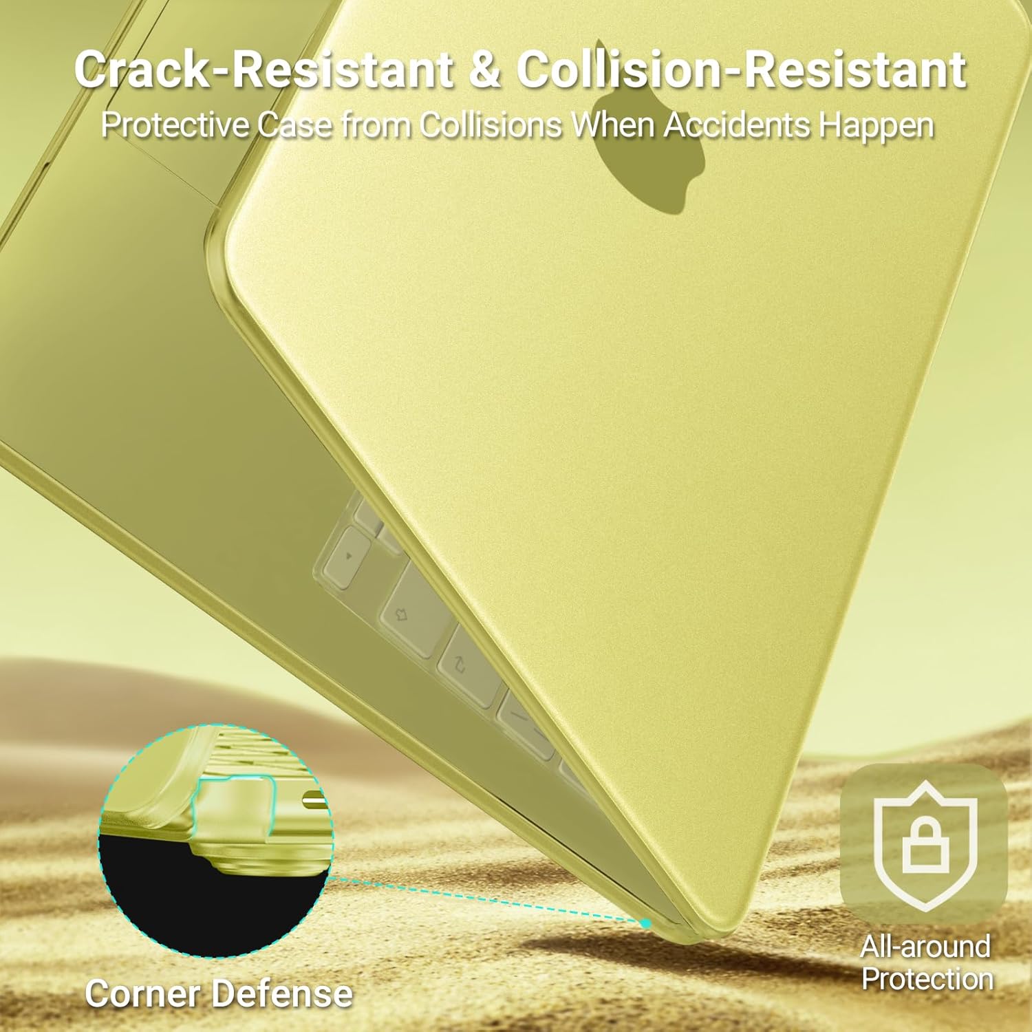 MacBook Neo (A18 Pro, 2026) Matte Protective Case - Snap-On Hard Shell [Citrus]