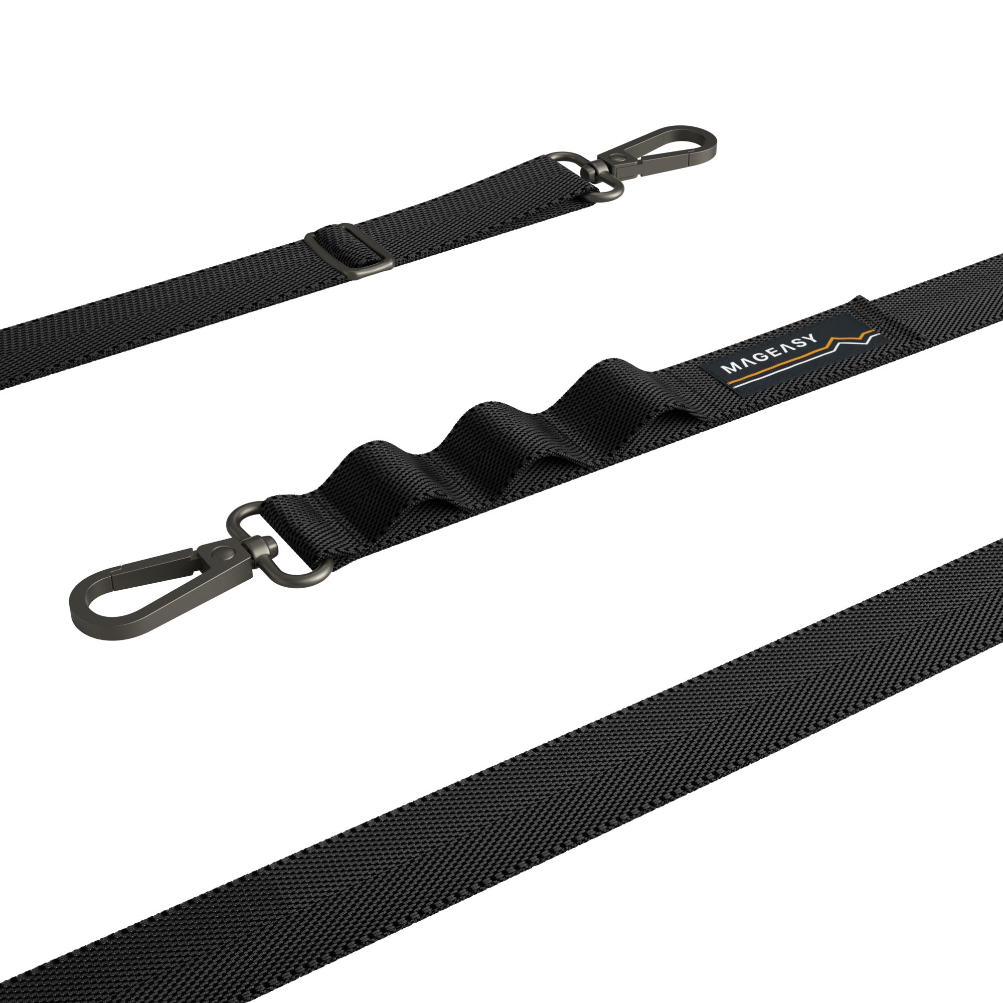 Mageasy 20mm Universal Crossbody Phone Strap with Strap Card – Black