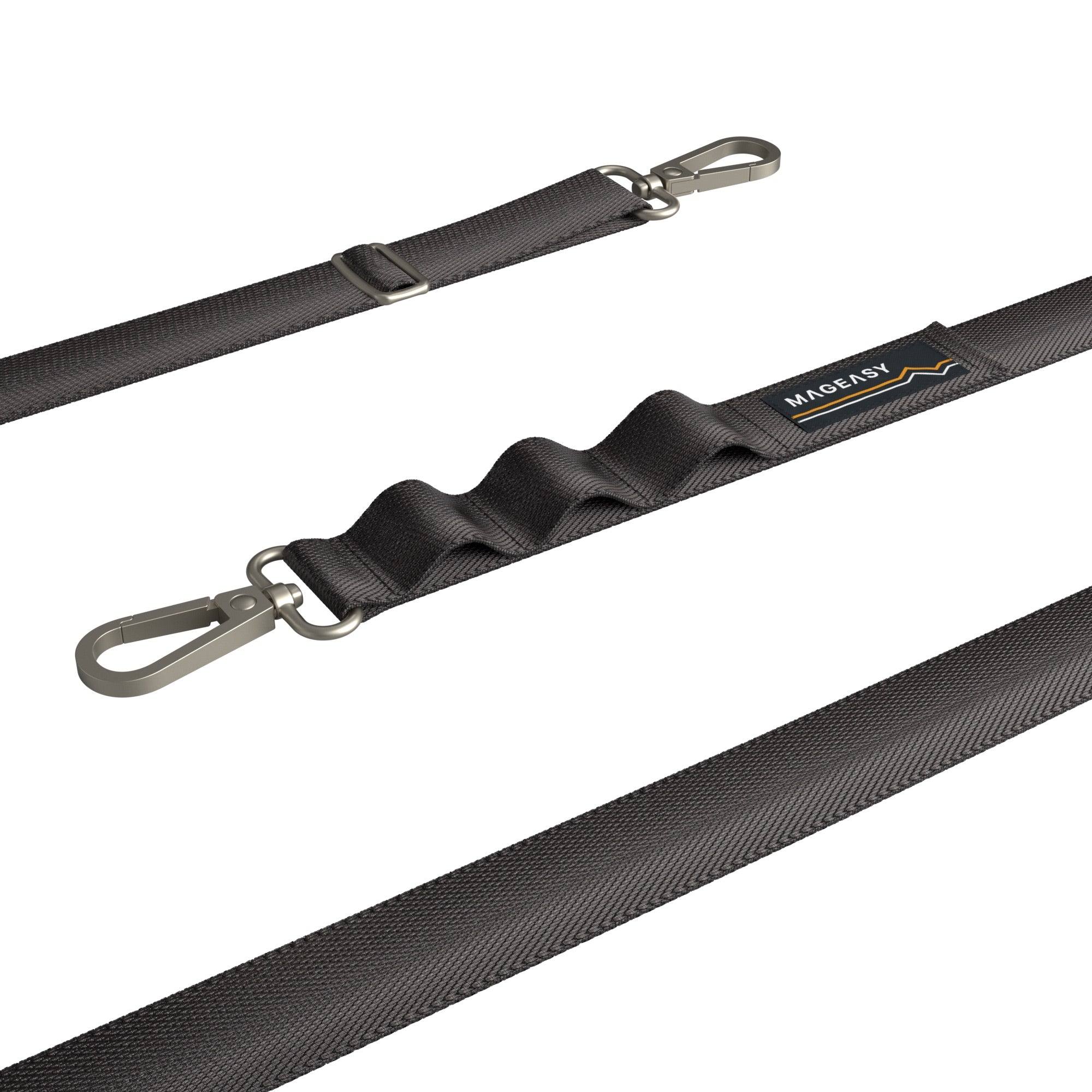 Mageasy 20mm Universal Crossbody Phone Strap with Strap Card – Concrete Grey