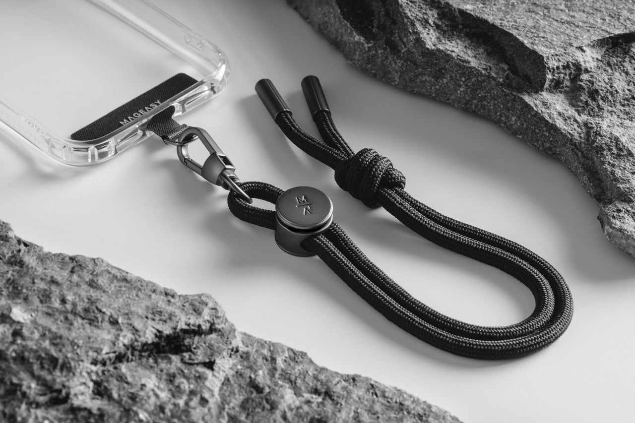 Mageasy 6mm Wrist Phone Strap with Strap Card – Adjustable Hand Strap - Very Peri