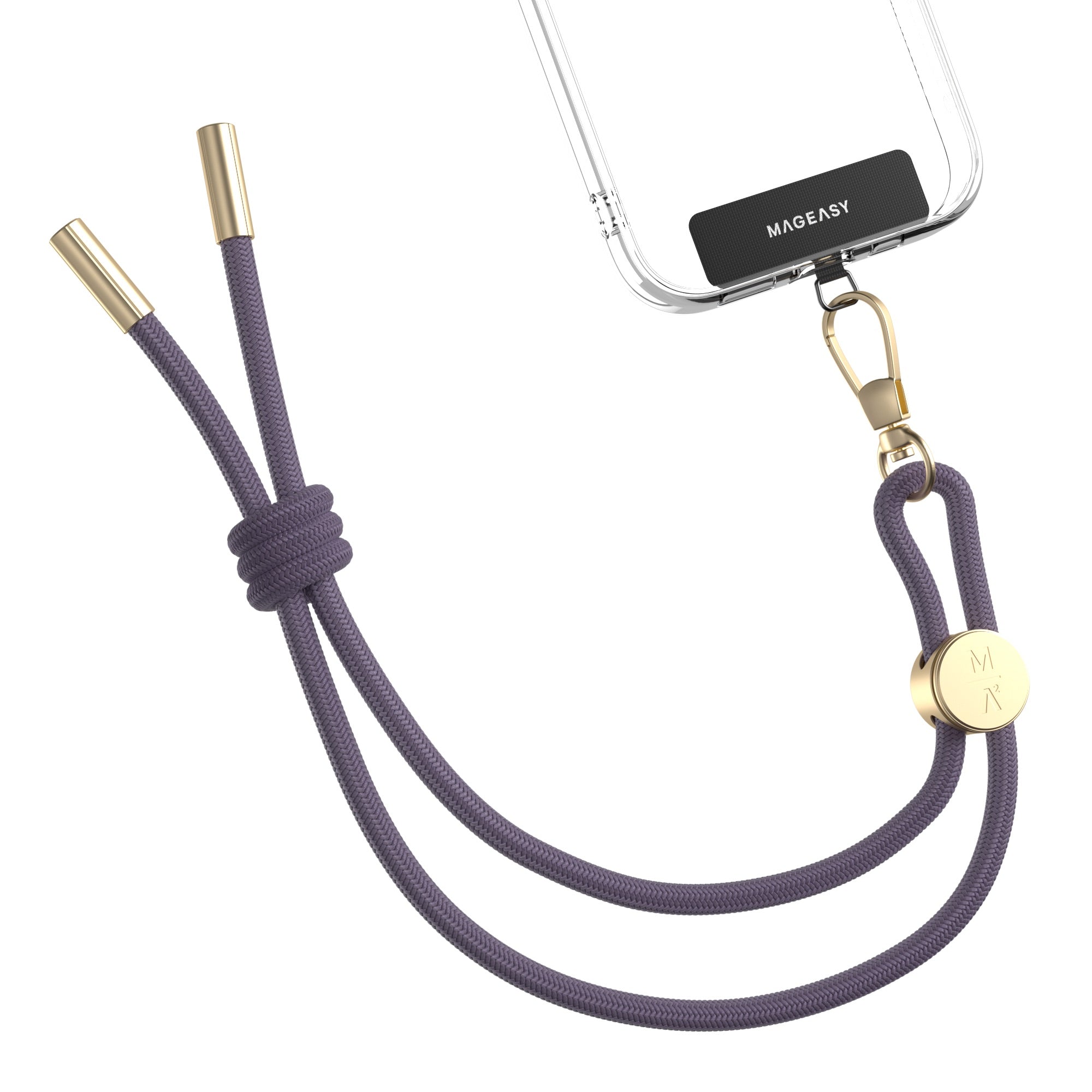 Mageasy 6mm Wrist Phone Strap with Strap Card – Adjustable Hand Strap - Very Peri
