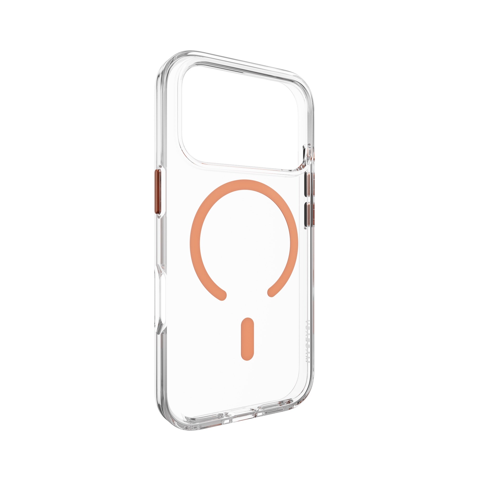 MAGEASY Bright M Anti-Yellowing MagSafe Case for iPhone 17 Pro - Coral Ring