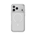 Mageasy Bright M Anti-Yellowing MagSafe Case for iPhone 17 Pro Max - White Ring - Transparent / White Ring