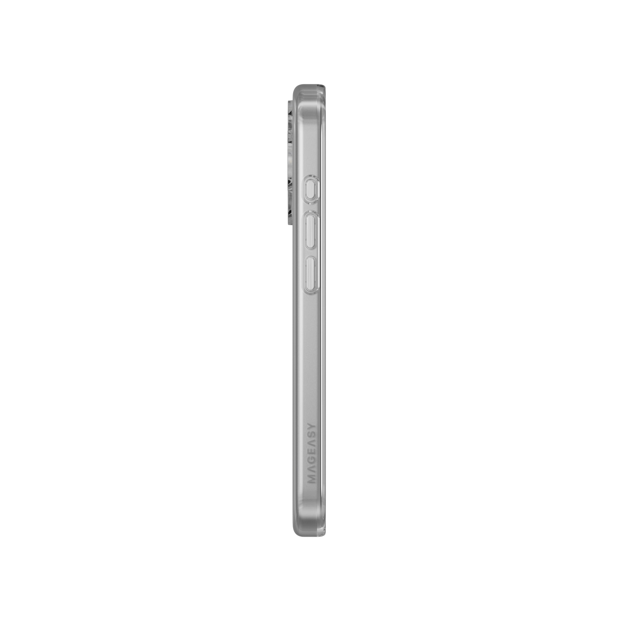 MAGEASY Bright M Anti-Yellowing MagSafe Case for iPhone 17 - White Ring
