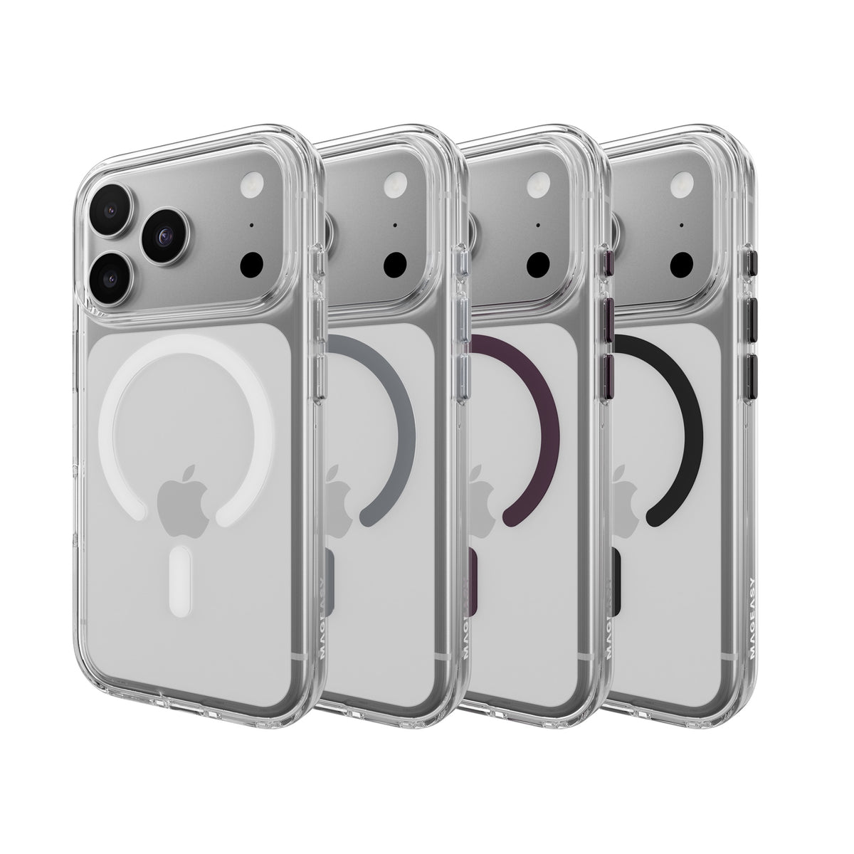 MAGEASY Bright M for iPhone 18 Pro Max / 17 Pro Max Anti-Yellowing MagSafe Case - Nebula Ring