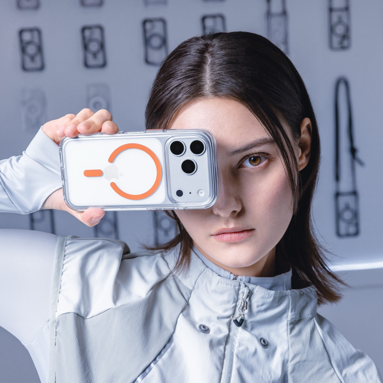 Mageasy Bright M Anti-Yellowing MagSafe Case for iPhone 17 Pro Max - Midnight Ring