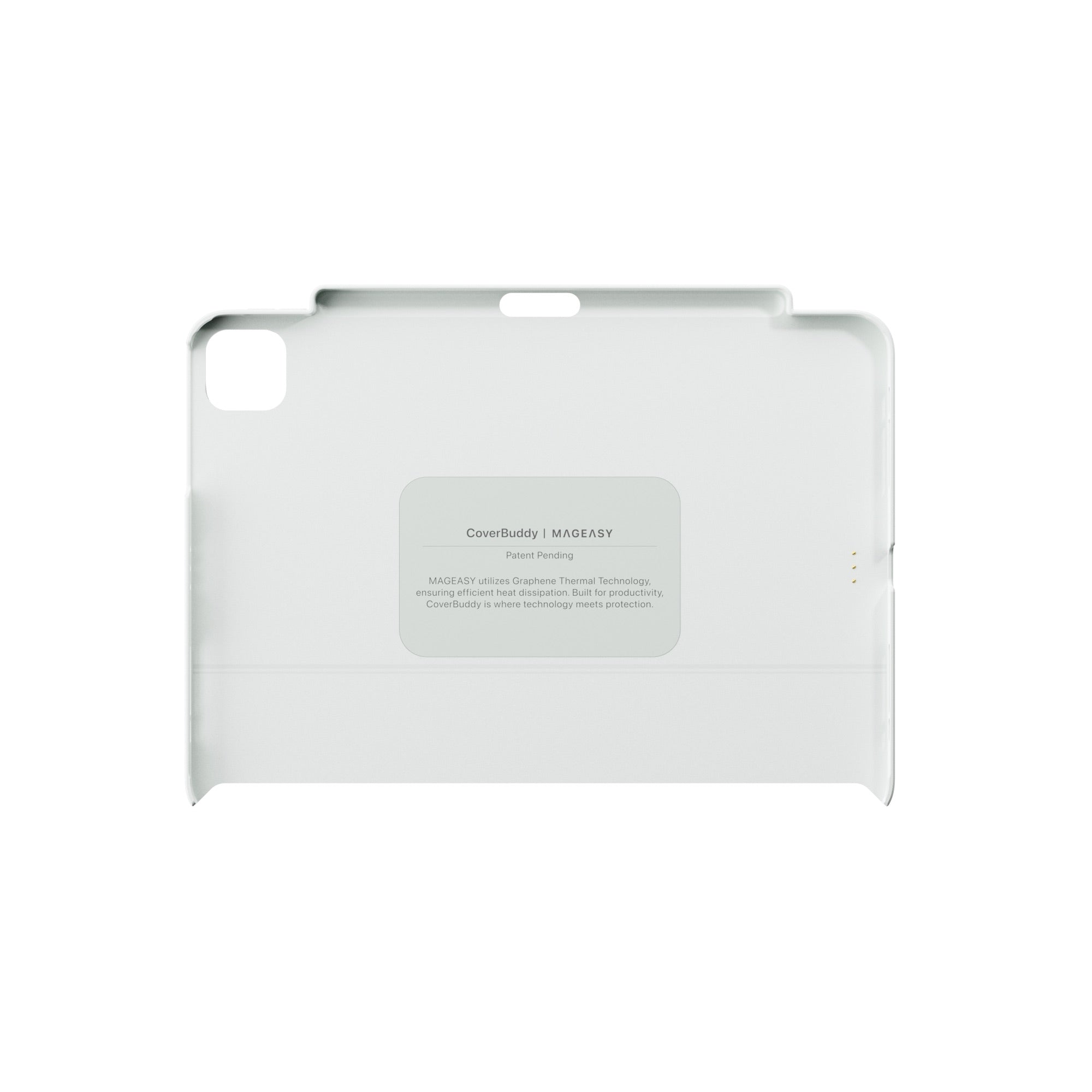 Mageasy CoverBuddy Magnetic Case with Graphene for iPad Air 11"– Magic Keyboard Compatible-Black